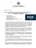 Annex B - Interim Policy On The Ancillary Tasks of Teachers