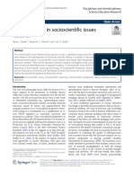 New Directions in Socioscientific Issues Research: Positionpaper Open Access