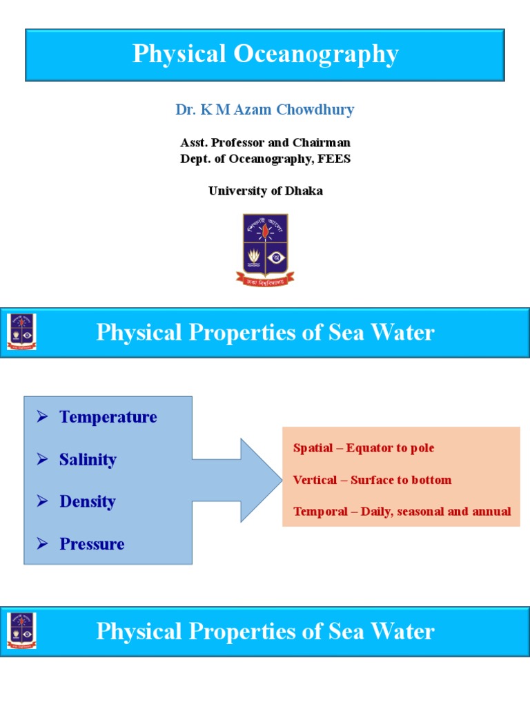 Physical Oceanography Lecture 3 PDF Buoyancy Physical Geography