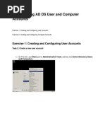 Lab: Creating AD DS User and Computer Accounts