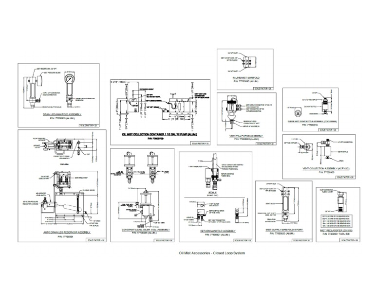 Oil Mist Accessories Drawing PDF