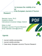 Practical steps to increase the visibility of an academic journal - A case study of the European Journal of Tourism Research 