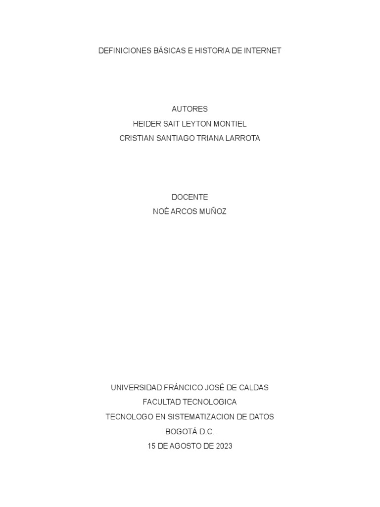 Definiciones Clave de Internet | PDF | Red mundial | Internet y web
