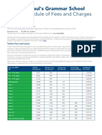 Schedule of Fees and Charges 2022