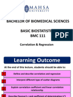 Lecture 7 - Correlation and Regression Batch 11