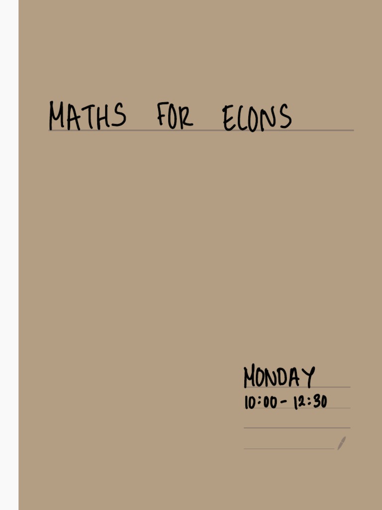 Do You Need Further Maths For Economics Degree