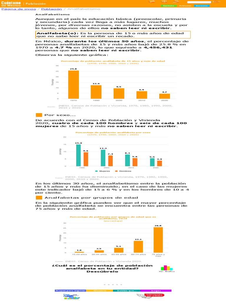 Analfabetismo Cuéntame De México Pdf