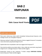 Bab 2 Pertemuan 2 Himpunan Kosong Dan Himpunan Semesta