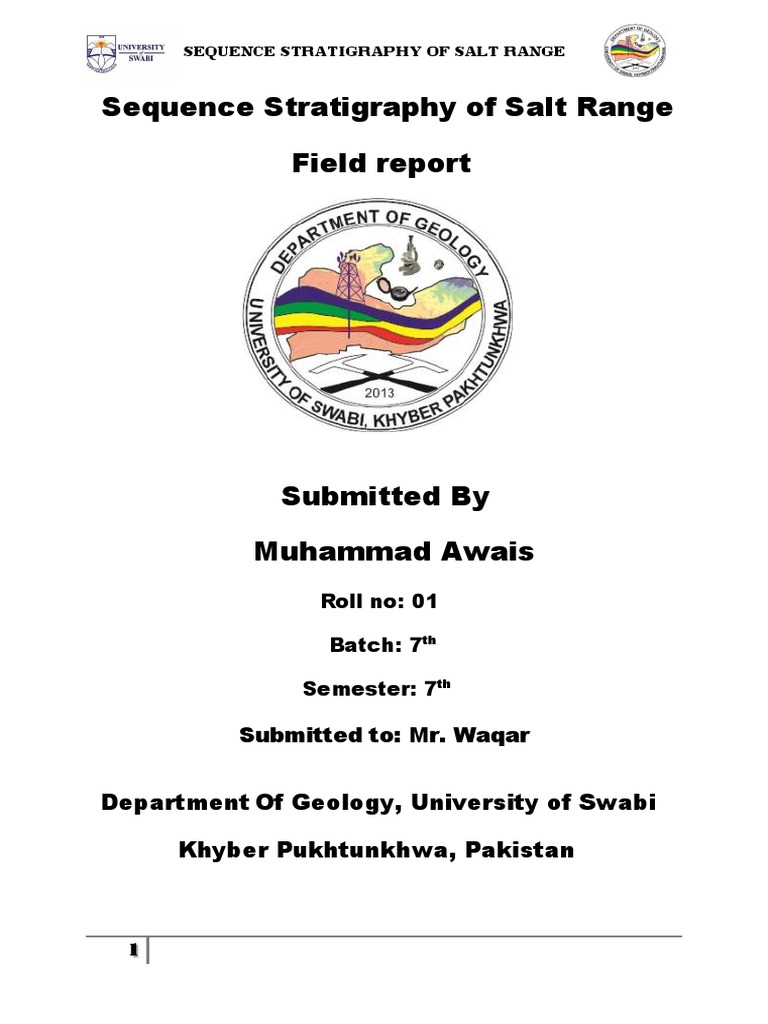 Salt Range Sequence Stratigraphy Report | PDF