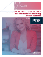 12 TIPS On HOW To GET MONEY For Montessori Training and Materials 2