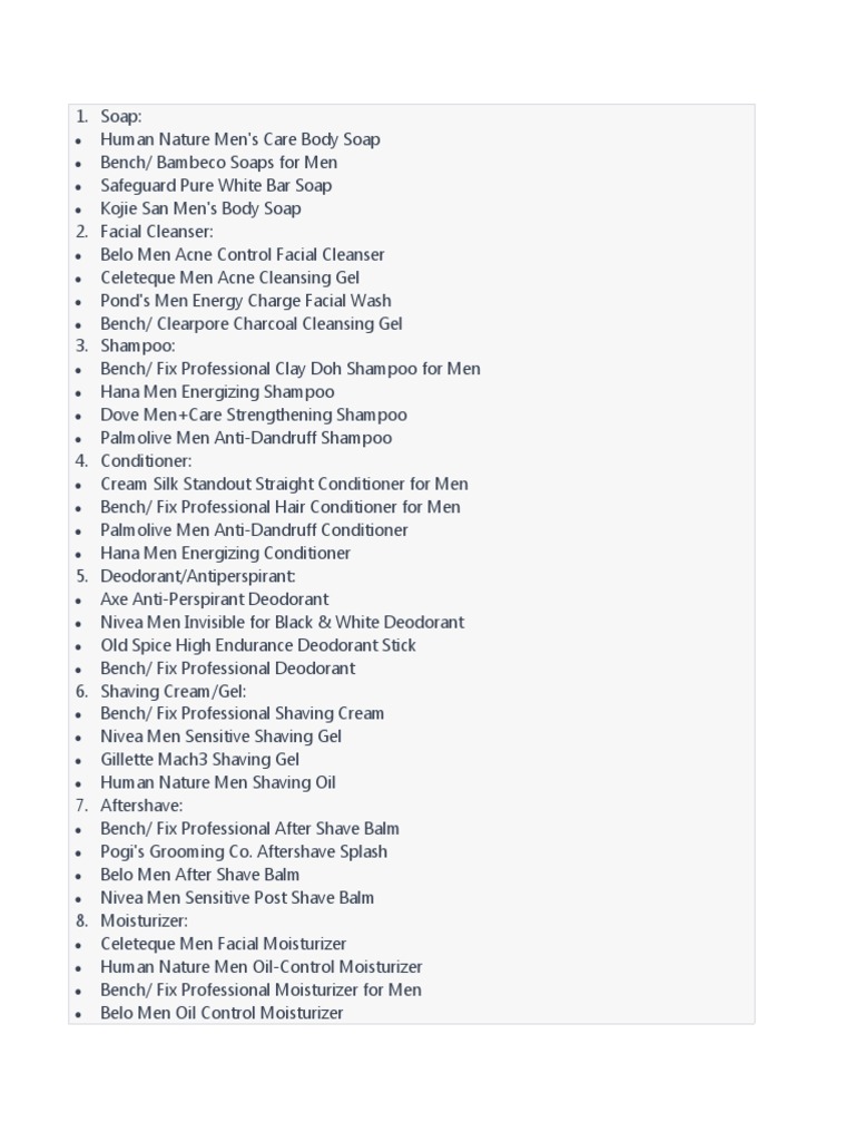 Skin Care Materials | PDF