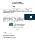 Guía Cinemática: Movimiento de Caída Libre Docente: Roberto González Vásquez