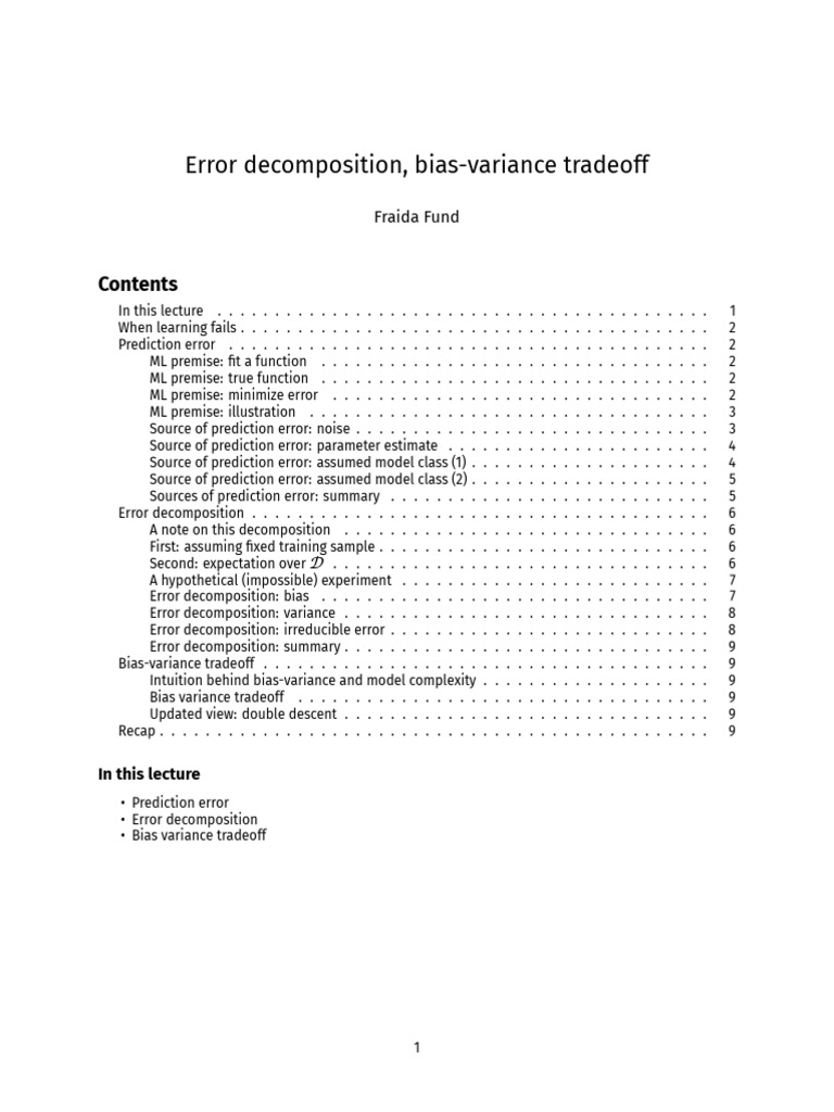 3 bias variance tradeoff pdf bias of an estimator statistics