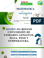 Matemática Conversiones