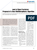 Acute Management of Open Fractures Proposal of A New Multidisciplinary Algorithm