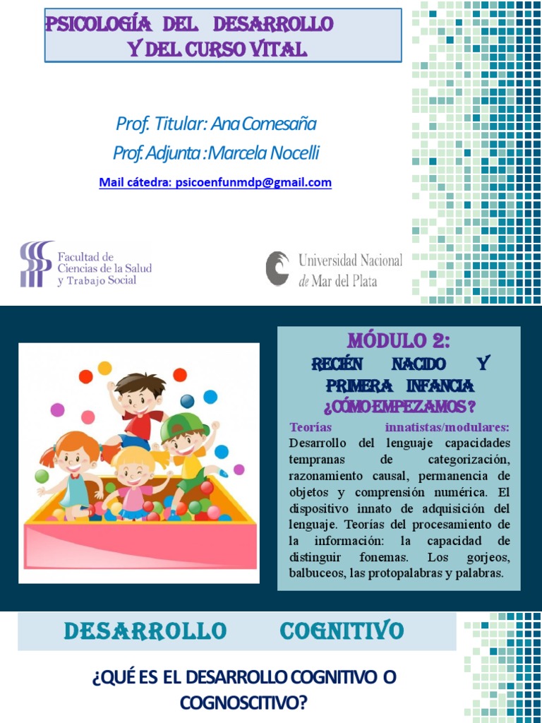 Desarrollo Cognitivo en Infantes | PDF | Aprendizaje | Aquisición de idioma