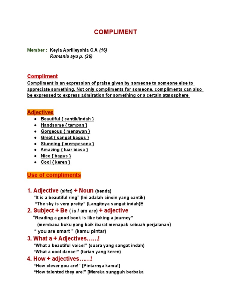 COMPLIMENT | PDF | Religion & Spirituality