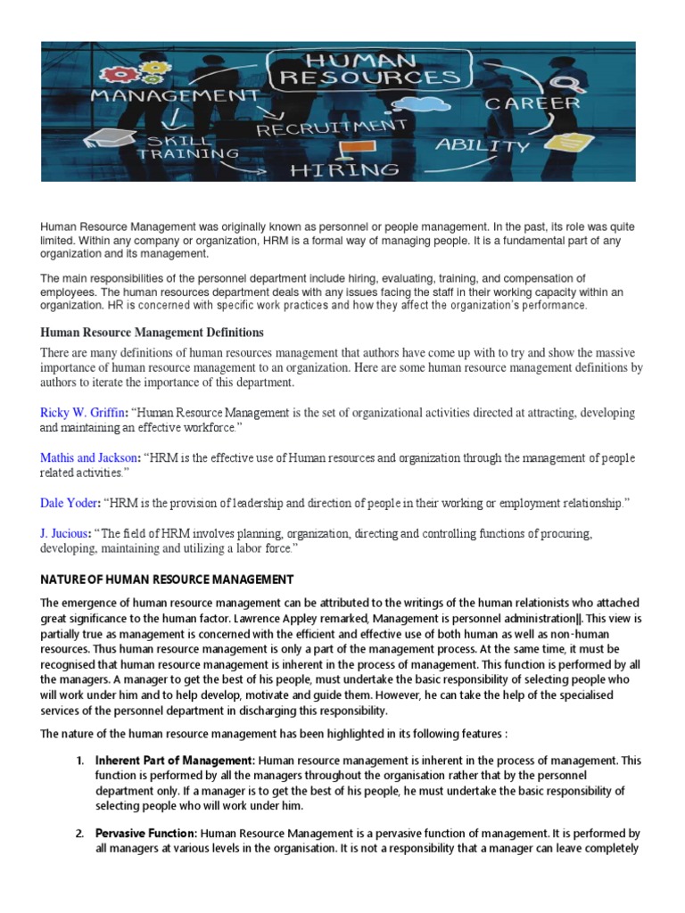 HRDM | Download Free PDF | Human Resource Management | Human Resources
