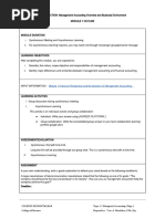 MODULE 1 Management Accounting