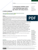First-Line Immune-Checkpoint Inhibitor Plus Chemotherapy Versus Chemotherapy Alone For Extensive-Stage Small-Cell Lung Cancer - A Meta-Analysis