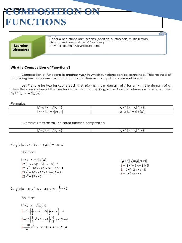 3 Composition On Function | PDF
