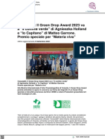 Venezia80: Assegnato Il Green Drop Award - Infiniterealta - It, 10 Settembre 2023