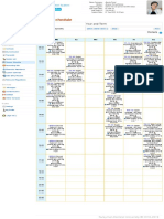 Course Schedule: Year and Term