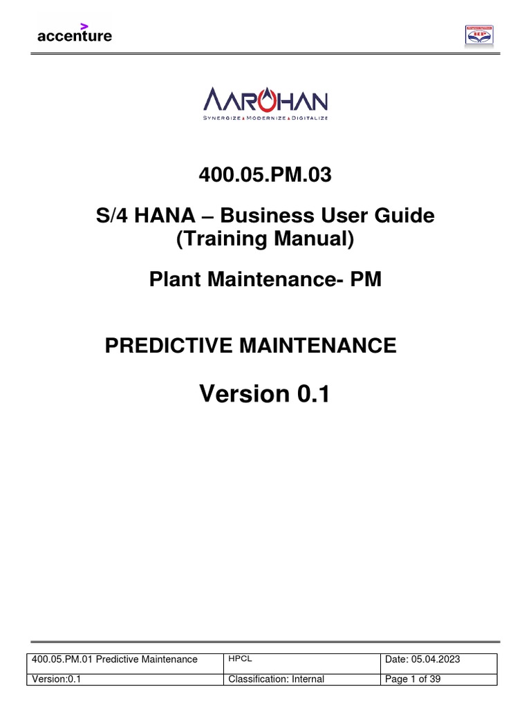 Predictive Maintenance in SAP PM Guide | PDF | Icon (Computing) | Menu ...