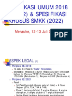 Spesifikasi Umum 2018 Rev.2 & Spesifikasi Khusus SMKK - Merauke (12-13 Juli 2023)