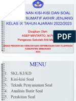 Penyusunan Kisi2 & Soal Psaj - Asep M - MGMP SMP Kab SMG - 2023