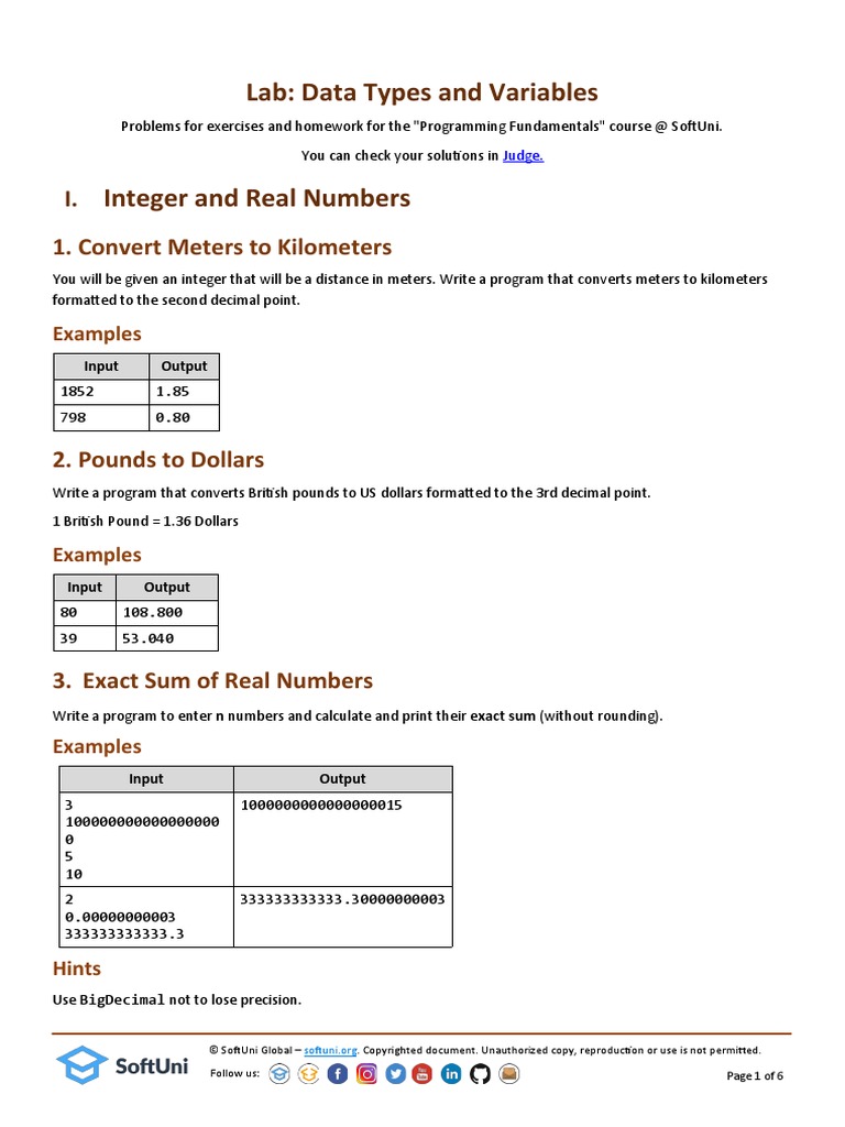 Convert Meters To Kilometers - Problem Description | PDF | Letter Case ...