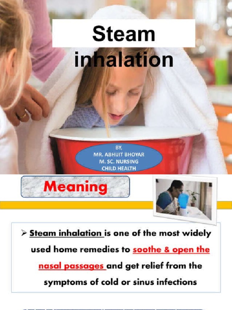 Steam Inhalation | PDF