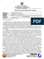 Action Research Proposal Application Template