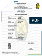 Sertifikasi SLO F22D500831428 DA7