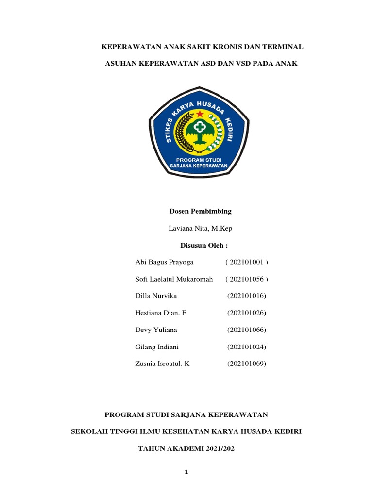 Asuhan Keperawatan ASD dan VSD Anak | PDF