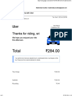 Gmail - Your Tuesday Afternoon Trip With Uber