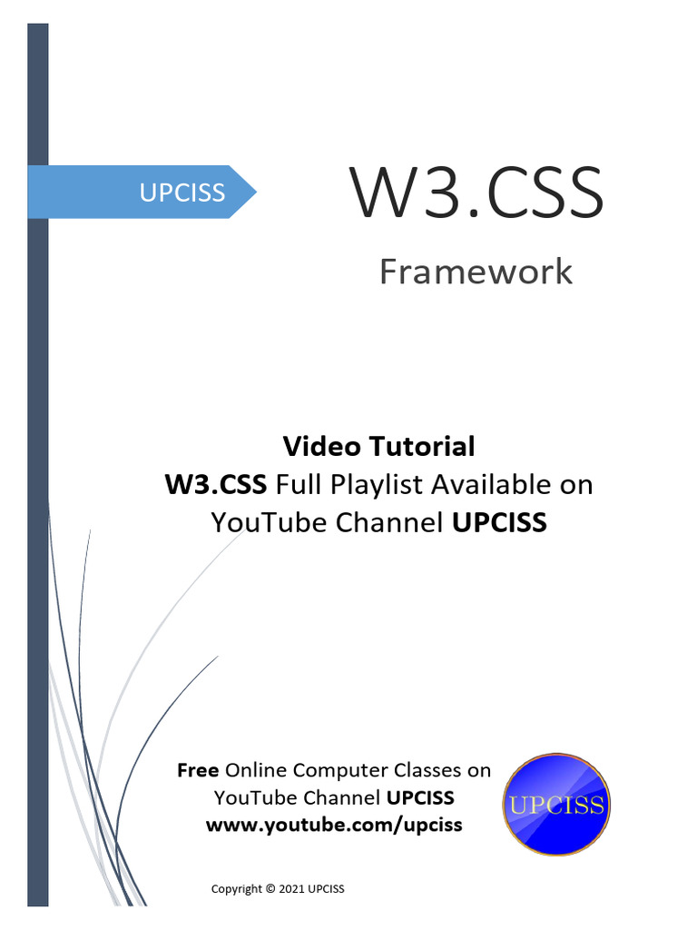 W3 css pdf websites software