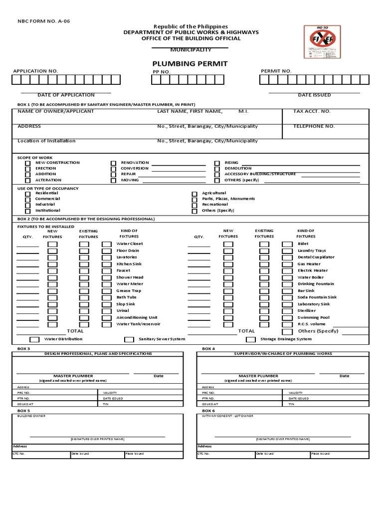 Plumbing Permit PDF
