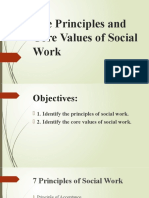 The Principles and Core Values of Social Work