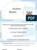 Communication Models - Lesson 2