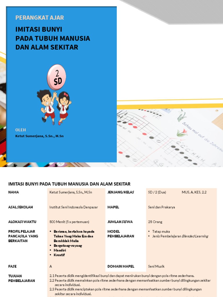 Ketut Sumerjana FASE A-2 (Perangkat Ajar Imitasi Bunyi Pada Tubuh