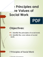 Principles and Core Values of Social Work