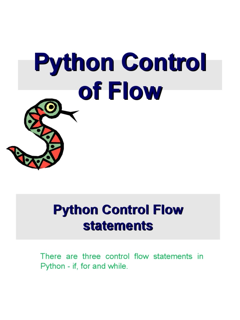 3 Python Control | PDF | Control Flow | Computer Science