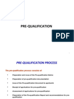 Pre Qualification