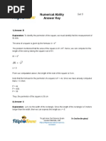 Numerical Ability Answer Key Set 5