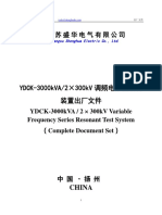 HV Test Ydck 3000kva 600kv Manual Book