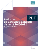Evaluation de La Stratégie Nationale de Santé