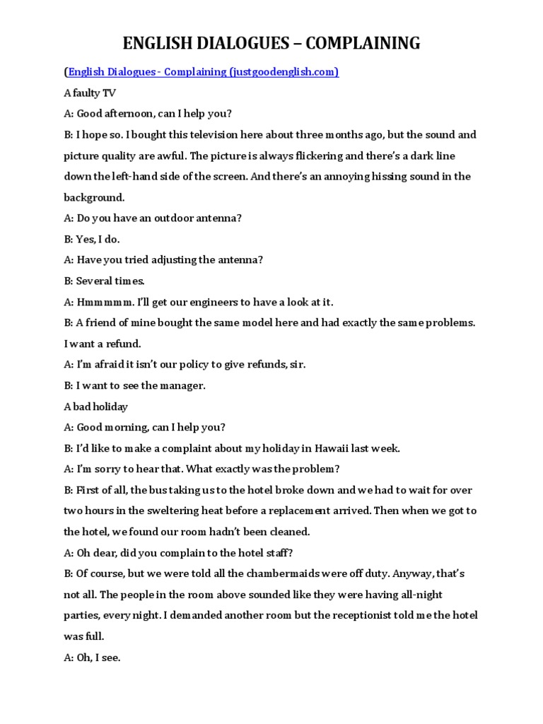 Basic English Dialogues Pdf _ Conversation In English Pdf – GXCE