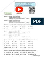 Common Factors and HCF PDF
