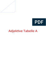 Adjektive Tabelle 